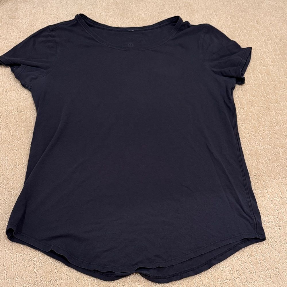 lululemon athletica Navy Short Sleeve Tee